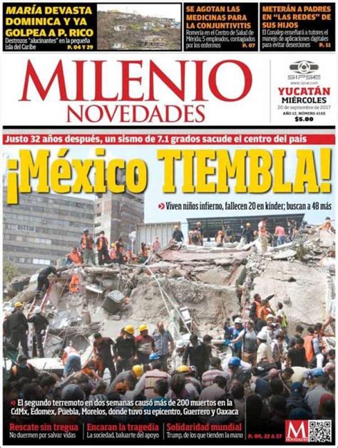 «Se repite la tragedia»: los diarios de México, el día después del ...
