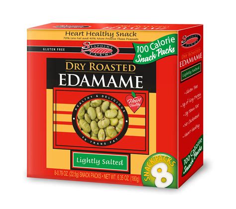 Seapoint Farms Dry Roasted Edamame Lightly Salted 100 Calorie Snack ...