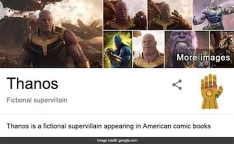 Search “Thanos” on Google and he will snap away your ...