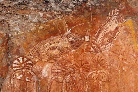 See prehistoric petroglyphs at Ewaninga Reserve in the Northern ...