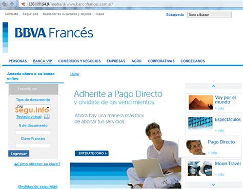 Segu Info   Ciberseguridad desde 2000: Phishing a Banco Francés hace ...