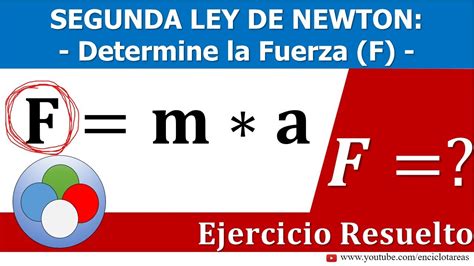 Segunda Ley de Newton   Calcular la fuerza  dada la masa ...