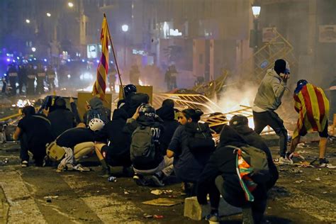 Seis detenidos en las últimas protestas violentas de Cataluña