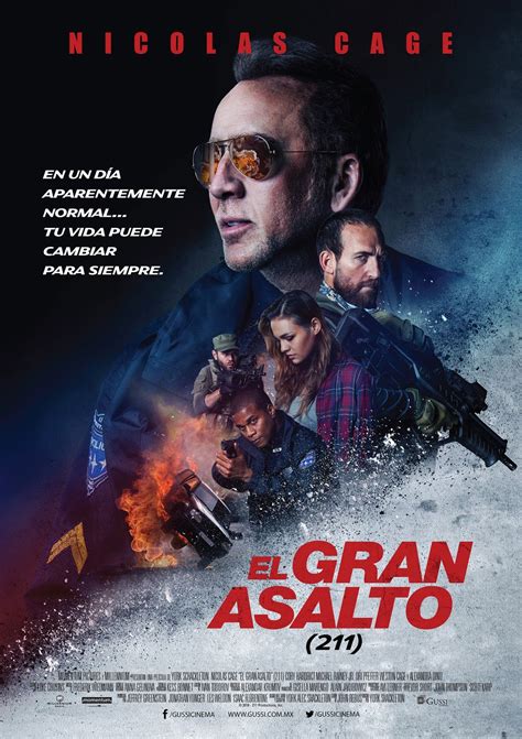 “El Gran Asalto”  211 . | Nicolas cage, Best movie posters, Fun fact friday