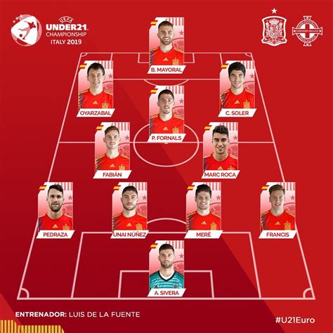 Selección de España: España sub 21 vs Irlanda del Norte ...