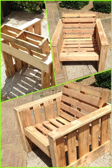 Self made chair, made completely from old pallets. Recycle ...