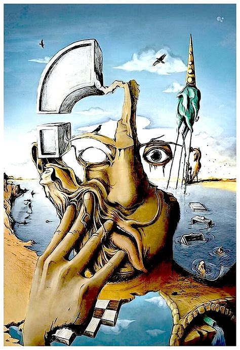 SELF PORTRAIT : Abstract Salvador Dali Print  by ...