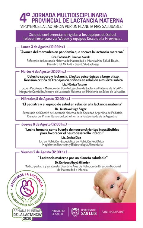 Semana Mundial de la Lactancia Materna 2020 del 1° al 7 de agosto ...