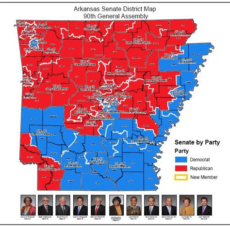 Senate District Maps  90th General Assembly: 2015  | Arkansas GIS Office