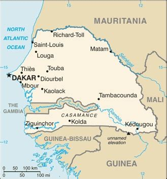 Senegal Location   Geography