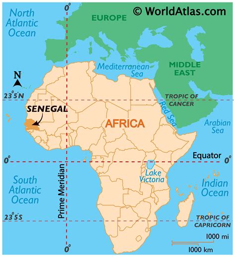 Senegal Map / Geography of Senegal / Map of Senegal ...
