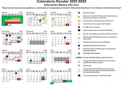SEP publica Calendario Escolar 2021 2022 para Educación Básica