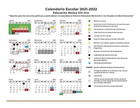 SEP publica Calendario Escolar 2021 2022 para Educación Básica