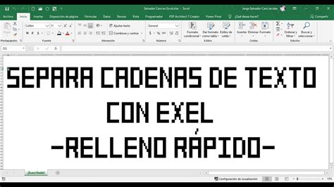 Separa Cadenas de Texto Con Excel   YouTube