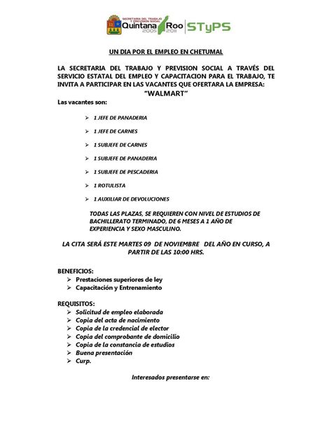 Servicio Estatal del Empleo y Capacitación para el Trabajo ...