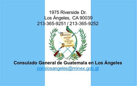 Servicios del Consulado de Guatemala en Los Ángeles ...