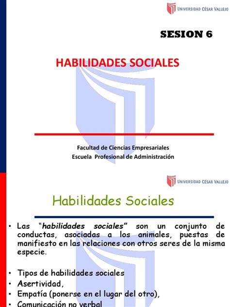 Sesion 6 Habilidades Sociales