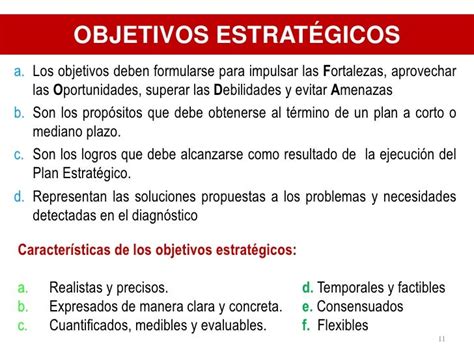 Sesión 8 objetivos estrategicos iii unidad