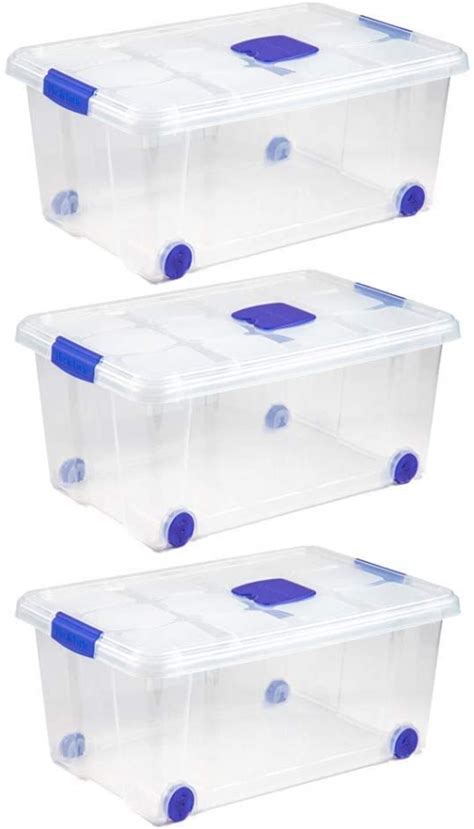 Set De 3 Cajas De Almacenaje De Plástico 36l con Ofertas en Carrefour ...