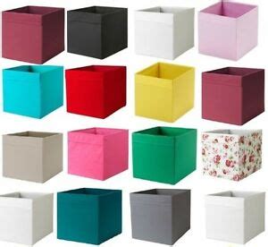 Set Of 4 IKEA Storage Boxes Drona Magazine Kallax Shelving ...