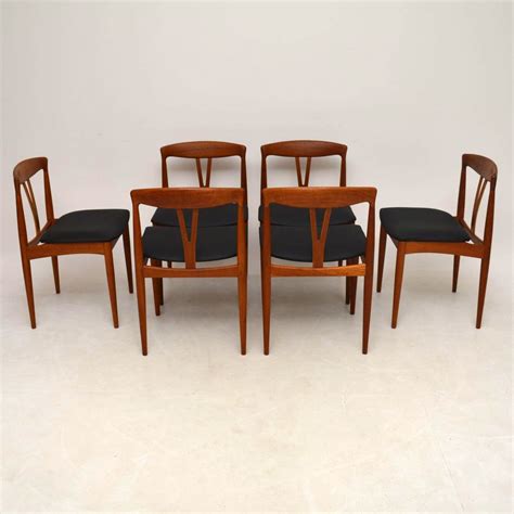 Set Of 6 Danish Teak Retro Dining Chairs Vintage 1960’s ...