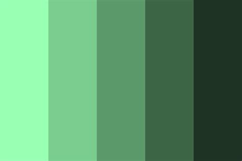 Shades of Mint Green Color Palette