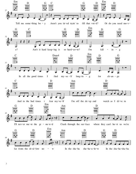 shallow de Lady Gaga, partitura sheet music free ...
