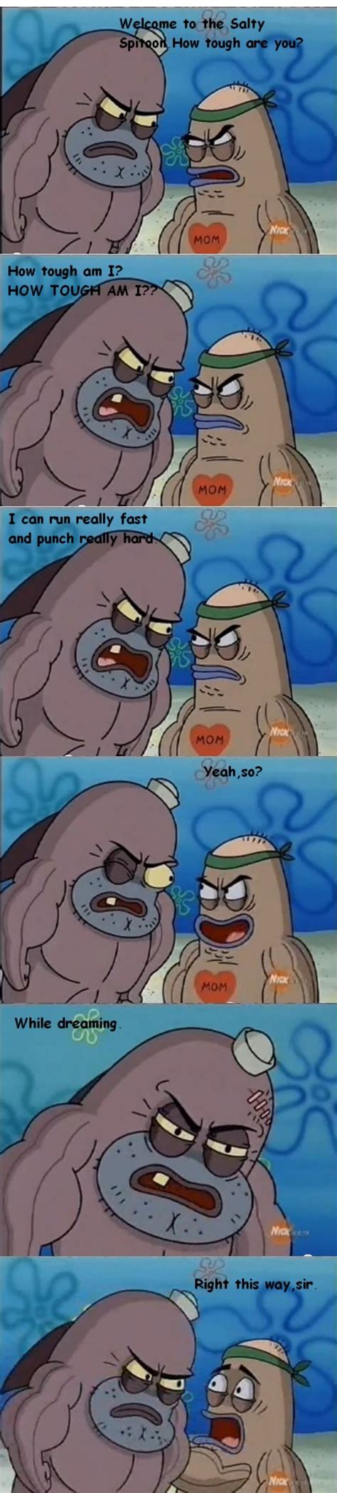 ﻿How tough am I? HOW I can run really fast and punch Yeah ...