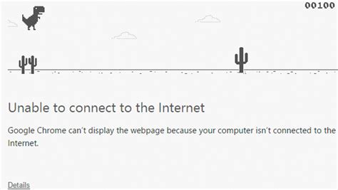 Si no tienes Internet, juega con el tiranosaurio de Chrome ...