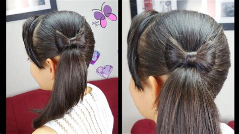 Side Ponytail and Hair Bow | Quick and Easy Hairstyles ...