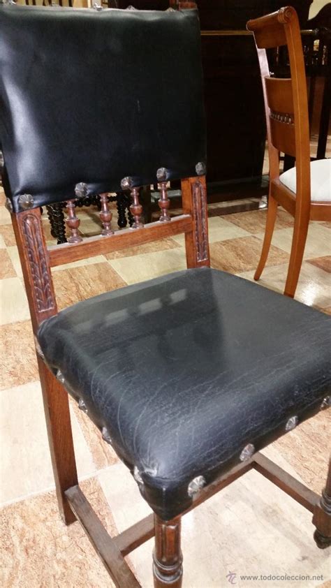 silla de madera de roble tallada   Comprar Sillas Antiguas ...