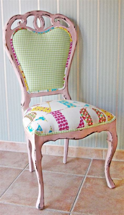 silla vintage en rosa decapado. … | Sillas recicladas ...