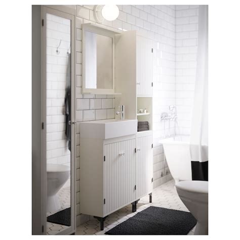 SILVERÅN Espejo con estante   blanco   IKEA