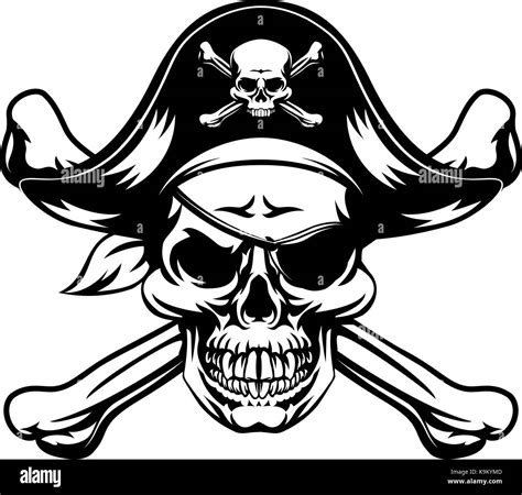 Símbolo de calavera pirata Imagen Vector de stock   Alamy
