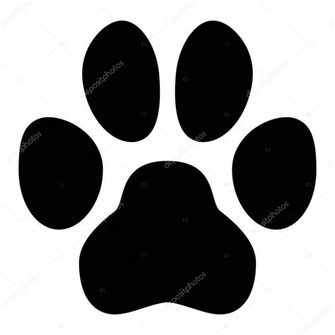 Simbolo huella de perro | Símbolo de la pata del animal ...