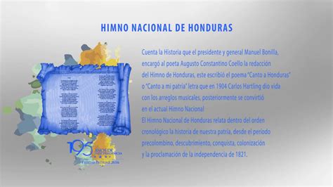 Símbolos patrios Himno Nacional de honduras   YouTube