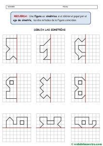 Simetría para niños de primaria | Actividades de geometría ...