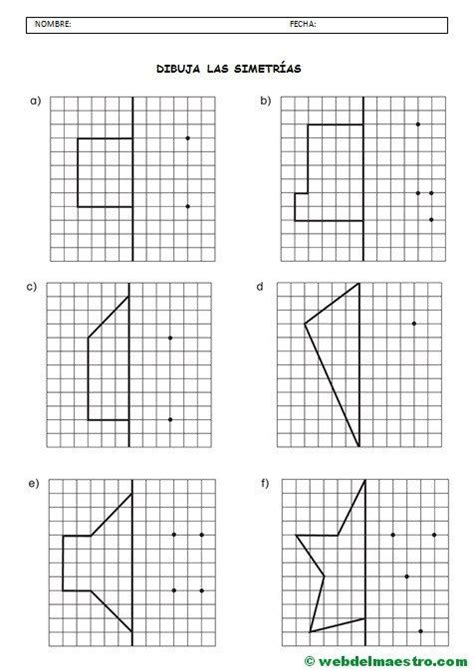 Simetría para niños de primaria | Figuras geometricas para ...