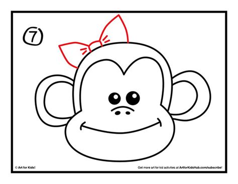 Simple Monkey Face Drawing at GetDrawings | Free download