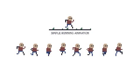 Simple Running Animation @ PixelJoint.com