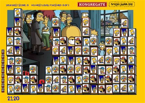Simpsons Mahjong game