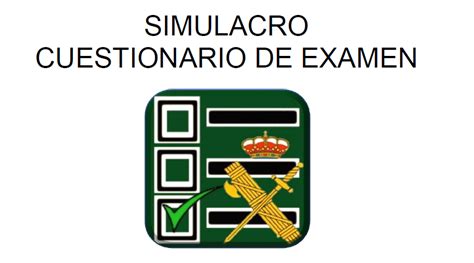 Simulacro Guardia Civil – Mayo 2019 – Test me in
