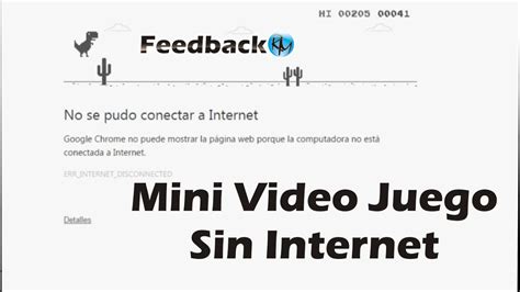 Sin Internet Mini Video Juego Dinosaurio   YouTube