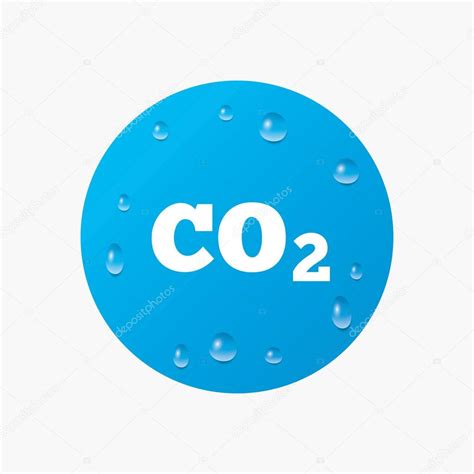 Sinal de fórmula de dióxido de carbono CO2 — Vetores de ...
