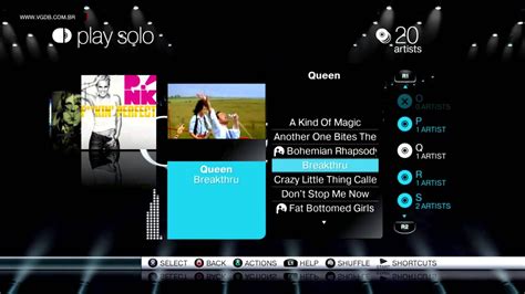 SingStar Queen  intro & playlist / song list    Sony ...