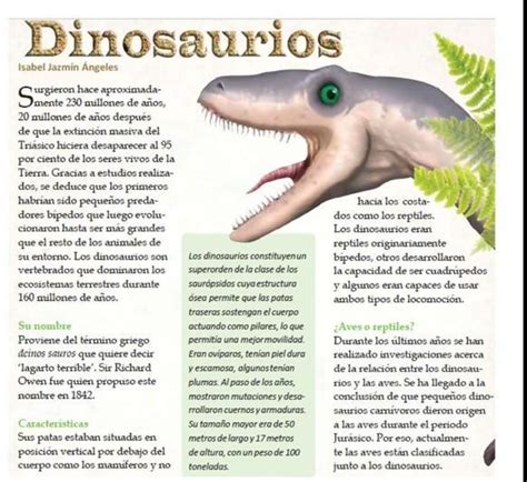 Sintético 179+ Tema de divulgacion cientifica de los dinosaurios   Musar.mx