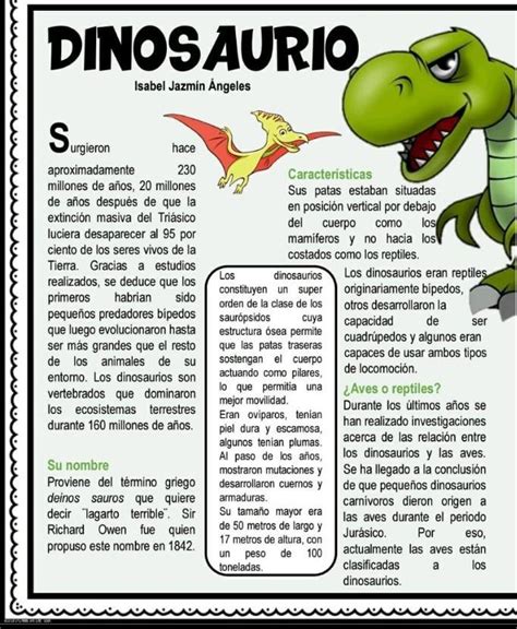 Sintético 179+ Tema de divulgacion cientifica de los dinosaurios   Musar.mx