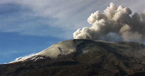 Sismo en Manizales por actividad del volcán Nevado del Ruiz