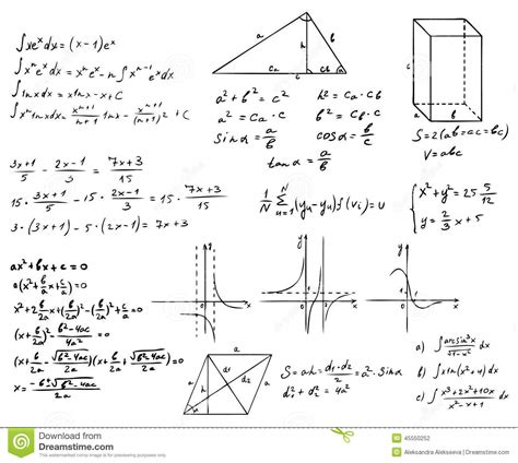 Sistema De Las Matemáticas Y De La Geometría Ilustración ...