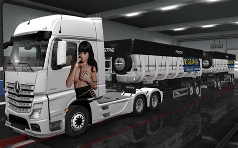 SKIN MERCEDES BENZ ACTROS MP4 KATY PERRY 1.36 TRUCK SKIN   ETS2 Mod in ...